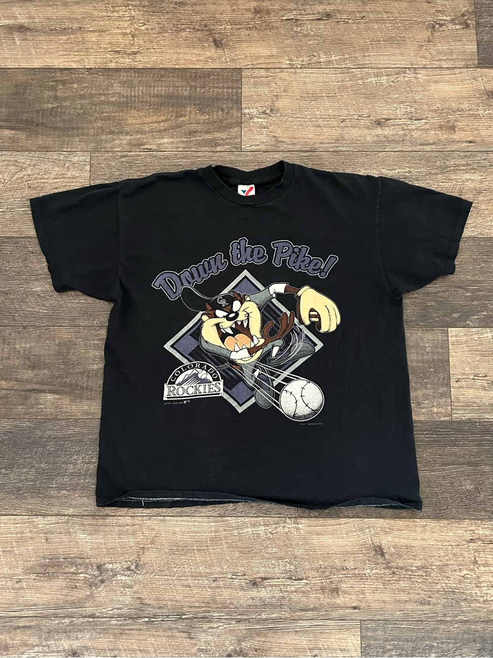 1993 Vintage Colorado Rockies Baseball Tasmanian Devil T-Shirt Mens Sz XL